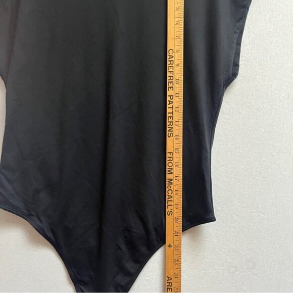 Maeve Anthropologie Mock-Neck Black Bodysuit Sz XL - Picture 10 of 11